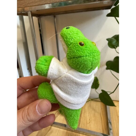 Mini Plush Green Gator with Logo Shirt - Picture 5 of 7